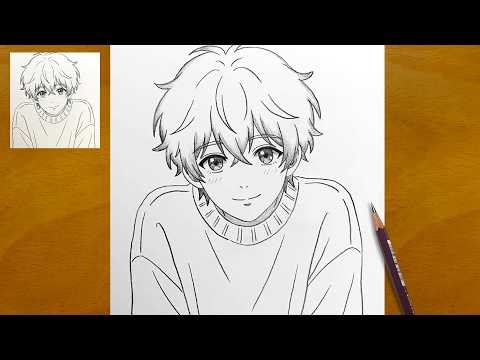 How to Draw an Anime Boy Step by Step | Easy Pencil Sketch