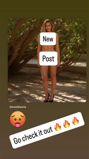 Aria Luxe on Instagram: "Go check out my newest post 🔥 🔥 🔥 only if you like girls in a bikini and high heels 😉"