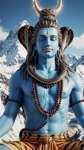 lord Shiva in Himalayan mountains