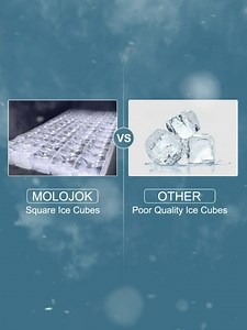 Commercial Ice Maker Machine 123lbs/24H Freestanding Ice Maker with 45lbs Ice Storage Bin, Scoop, 45 Ice Cubes Ready in 10-15 Mins, LED Panel Under Counter Ice Machine for Restaurant Coffee Bar