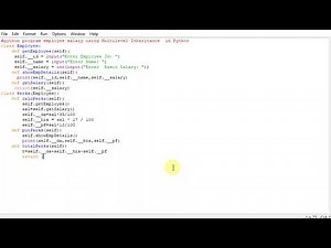 python program employee salary using Multilevel Inheritance in Python