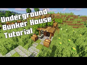 Minecraft Underground Bunker House Tutorial | Secure Subterranean Inspiration
