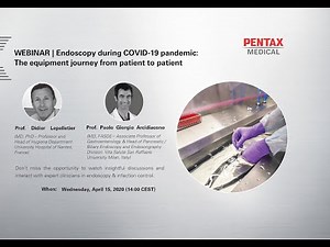 Webinar | Endoscopy during COVID-19 pandemic: The equipment journey from patient to patient