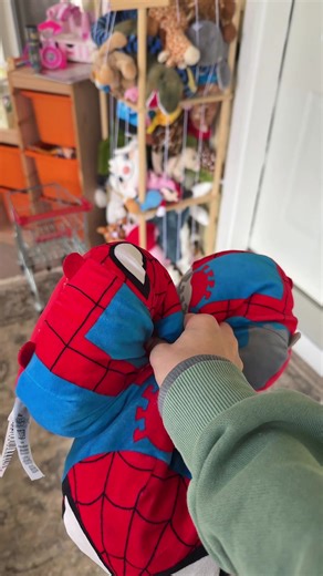 Finally a cute way to organize all the stuffed animals without taking up so much space 🧸 perfect for playrooms or kids’ bedrooms and makes cleanup so much easier #TikTokShop #TikTokShopFinds #ToyStorage #PlayroomOrganization #MomFinds