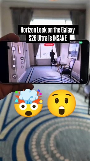 Samsung S26 Ultra New Horizon Video Stabilization Lock is insane 🤯 #s26Ultra #shorts #privacy