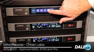 Mike Pappas from Orban introduces their three new Optimod broadcast processors at the 2023 NAB New York show. For more info: https://daleproaudio.com/products/orban-optimod-5950-broadcast-audio-processor https://daleproaudio.com/products/orban-optimod-5750-broadcast-audio-processor https://daleproaudio.com/products/orban-trio-dm-broadcast-audio-processor-for-hd-radio-dab-plus-streaming | Dale Pro Audio