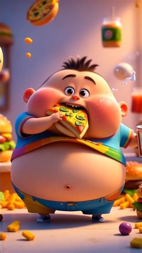 Fat Boy Becomes Fit | Boy Life Change | #cartoon #shorts