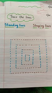 Tracing standing and sleeping lines #playschool #school #standingline #sleepingline #creative #viral #worksheet #notebook | Jyoti Arts