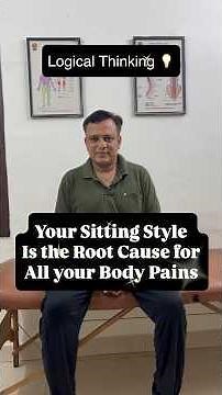 🧠 NEW LOGICAL THINKING CONCEPT: Is Your Sitting Posture the Root Cause of Your Pain? #posturetips