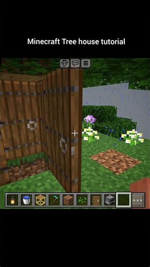 Minecraft TREE HOUSE Trick 🌳 | smallest house #shorts