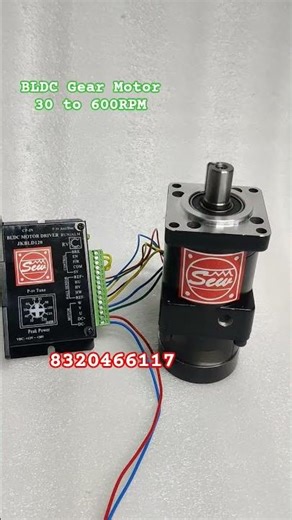 Industrial grade ⚙️ High Torque 🦾 24v Battery operated Planetary Gear BLDC Motor with speed control