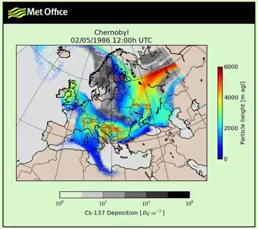 1986 Chernobyl radiation spread | EngineerKnow | Facebook