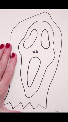 How To Draw The Scream Mask