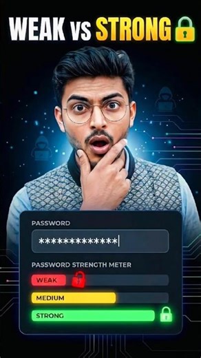 Password Strength Checker using HTML CSS JavaScript 🔥