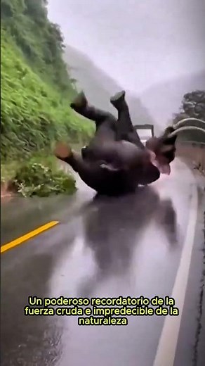 Shocking Elephant Falls Off Mountain Cliff While Driving By 😱 Heart Stopping Wildlife Accident