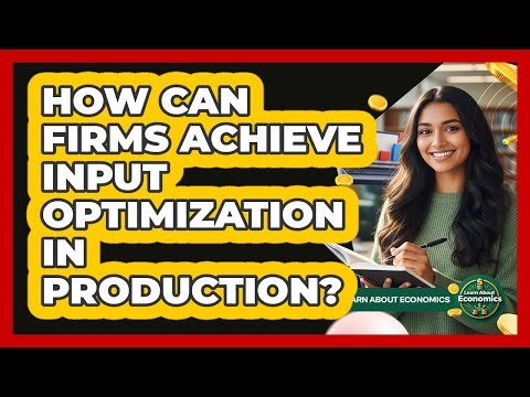 How Can Firms Achieve Input Optimization In Production?