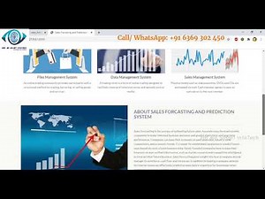 Sales Forecasting and Prediction System | Python | MySQL | PHP | Students Projects