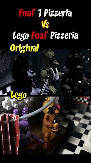 FNAF PIZZERIA VS LEGO FNAF PIZZERIA | LEGO FNaF