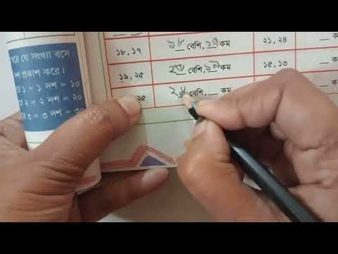 ক্লাস ওয়ান গনিত পৃষ্ঠা:৭৭ || সংখ্যার তুলনা ||class one math page 77#ছোট বড় নির্ণয়