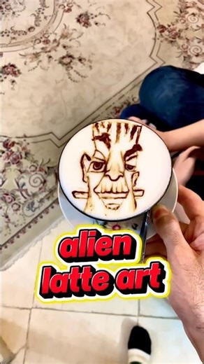 ✨This Latte Art Alien Is About To Shock The Internet!👽😍🔥
