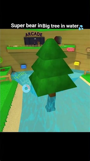 super bear in the big tree in water of super bear change 😱#super bear adventure