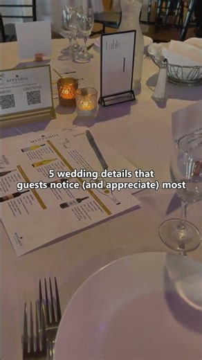5 wedding details guests notice and appreciate most 💛