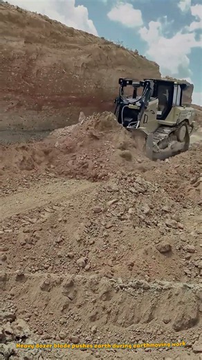 Cat D6T XL Bulldozer Cutting Earth and Grading Soil Profile