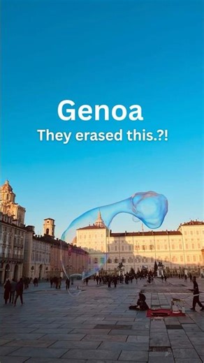 They erased this?! Genoa 🇮🇹 #history #viral #travel #italy #city #viral