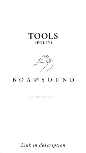Tools (Sound Pack) - DEMO #audiopost #soundesign