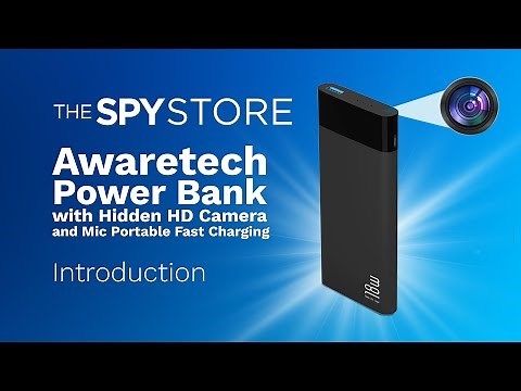 The Awaretech Power Bank with Hidden HD Camera and Mic Portable Fast Charging | The Spy Store