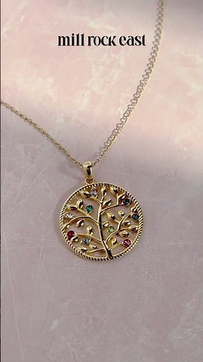 Custom Birthstone Family Tree Necklace | Stylish & Sentimental 💖