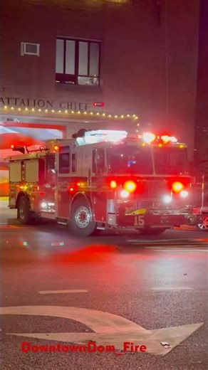 FDNY Engine 15 responding on a call
