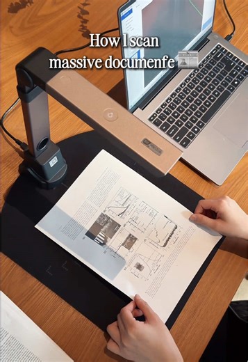 Scanning hundreds of pages used to be painful. This setup made it …effortless. #scanner #efficient #officesetup #paperwork #techtools