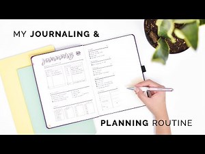 my journaling & planning routine ⭐ how to make journaling a habit!