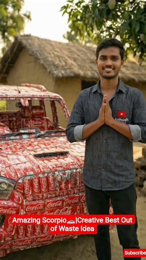 Coca-Cola Can se Banaya Amazing Scorpio🚗|Creative Best Out of Waste Idea #cocacola #trending #diyart