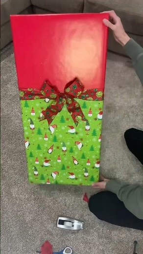 How to wrap an extra large box
