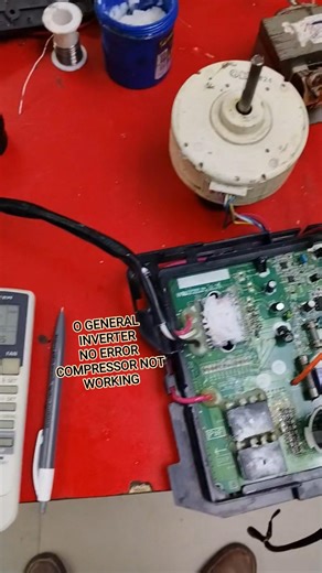 O GENERAL INVERTER PCB NO ERROR COMPRESSOR NOT START//💯 WORKING 👍#electrical #ai #ogeneral #viral