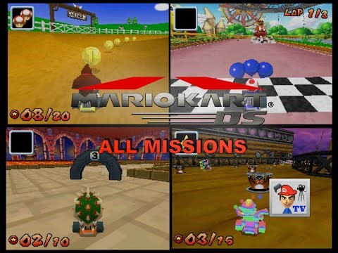 Mario Kart DS: All Missions - ericfortesTV