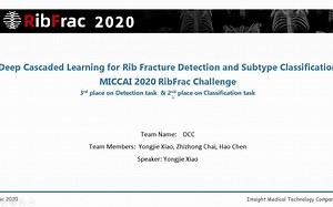 [MICCAI'20 RibFrac Challenge] Detection 3rd & Classification 2nd by Yongjie Xiao