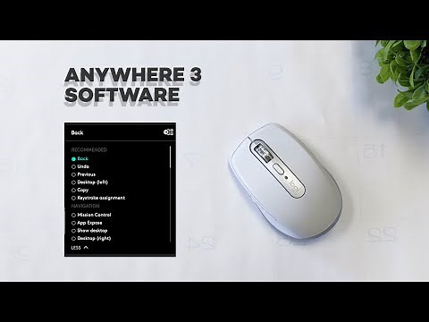 Logitech MX anywhere 3 Wireless Mouse Software Options Overview
