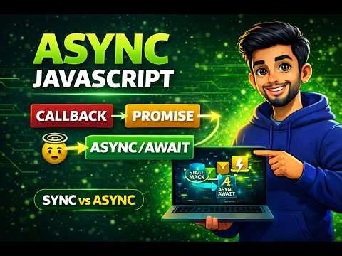 Async Explained Sync vs Async | Callback, Promise & Async Await