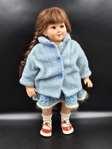 Vintage German Doll Brigitte. Arms and Legs Are Elasticated, Eyes Are Movable. in Original Clothing. Beautiful! - Etsy
