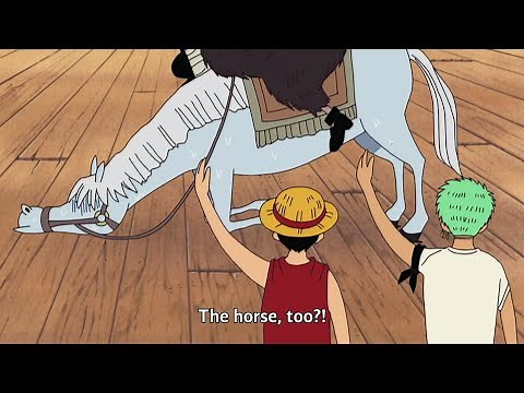 Luffy meets Blackbeard crew, Luffy helping Blackbeard crew (English Sub)