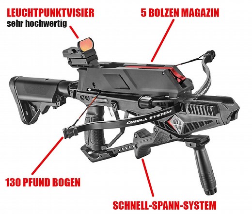 EK Cobra ADDER : die taktische Repetier-Armbrust (Reinis Komplettset) zum Bestpreis kaufen
