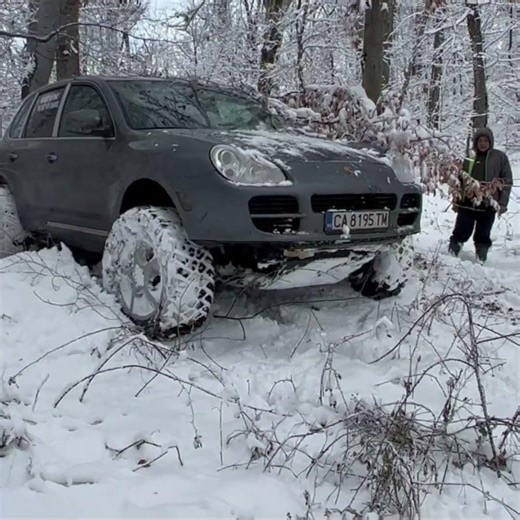 Would You Take a Porsche Cayenne Off-Road in Snow?