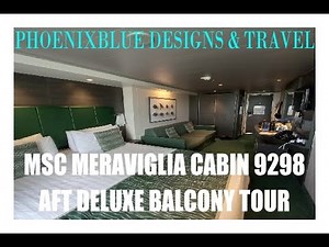 MSC Meraviglia "The Cabin With the BOOM" - Cabin 9298 Aft Deluxe Balcony Tour