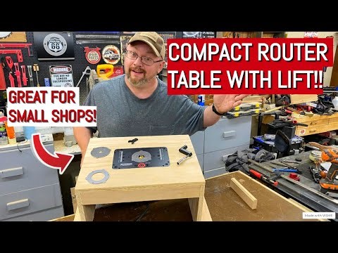 Small Workshop DIY! Building a Small Router Table Banggood Router LIft