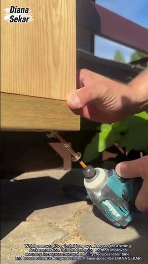 Fast Deck Screw Installation | Efficient Wood Framing Construction