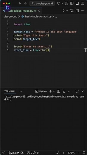 Build a Typing Speed Test Game Using Python | This Python Typing Game Test Your Speed #shorts #short