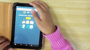 Universal Case for 7 inch 8 inch Tablet, Folio Protective Cover for 7" 8" Touchscreen Tablet, with Adjustable Fixing Silicon Band and Stand (Black)